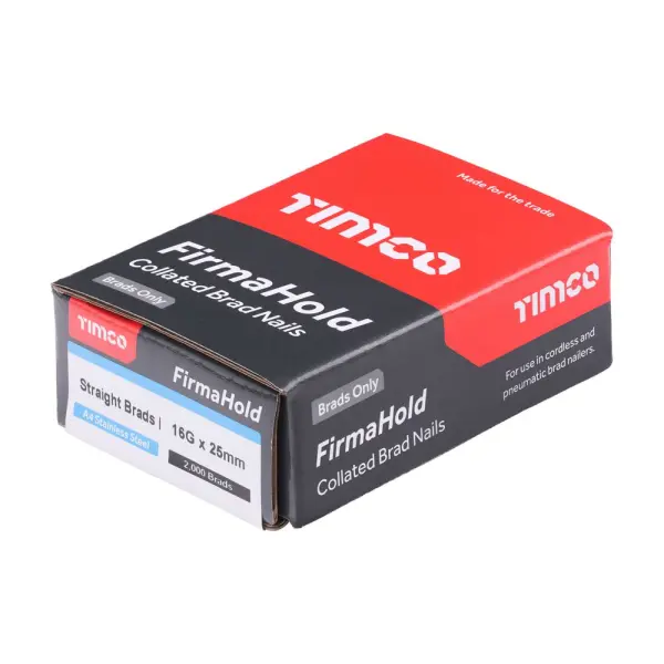 Timco FirmaHold ST 브래드 네일 A4 스테인리스 16g x 25mm 2000개 박스