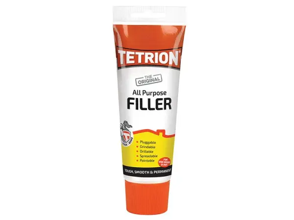 Mastic polyvalent prêt à l'emploi Tetrion, Blanc extra, Tube de 330g