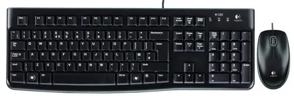 Logitech עכבר ומקלדת MK120, שחור
