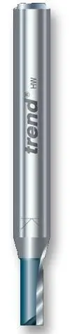 TREND Craft PRO Twin Flute Straight Router Bit 1/2″ Shank - 6.3mm x 25.4mm