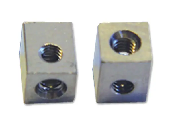 ETTINGER Nickel-Plated Brass Mounting Cube M3 12 x 6 x 6mm