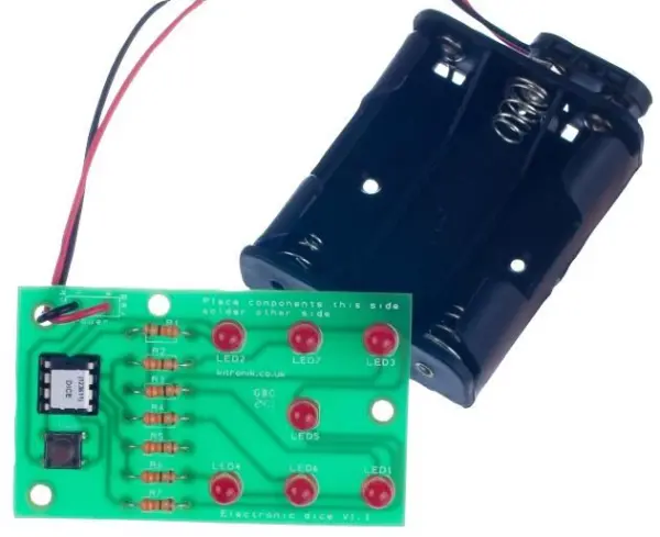 KITRONIK ערכת פרויקט קובייה אלקטרונית עם נוריות LED ומיקרו-בקר