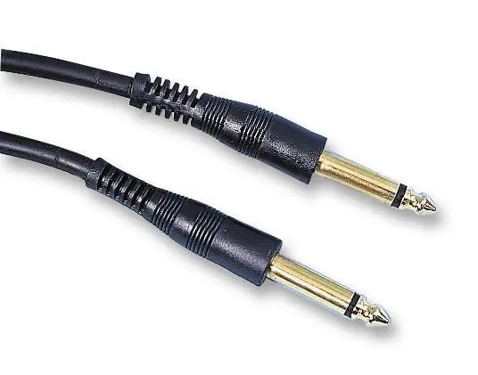 Pro Signal 6.35mm Mono Jack Plug to Plug Lead, 3m, Black