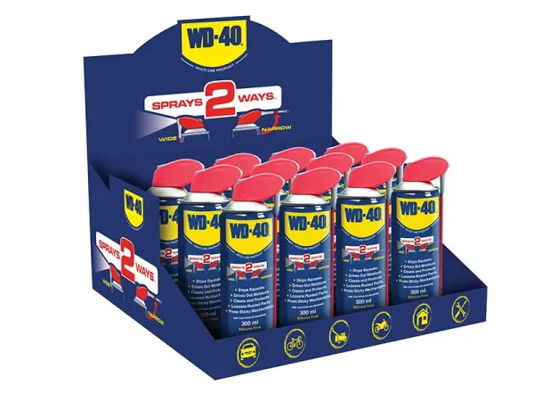 WD-40 - Aerosól Ilúsáideach le Smart Straw, 300ml (Pacáiste 12)