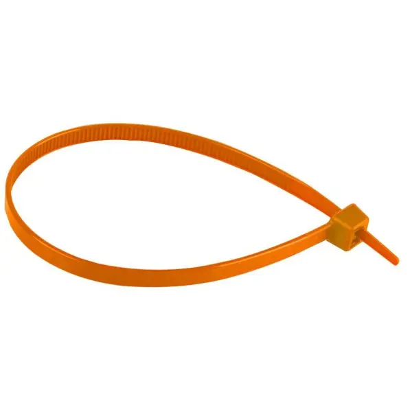 Concordia Technologies Cable Ties 100 Pack - Orange 200mm x 4.8mm