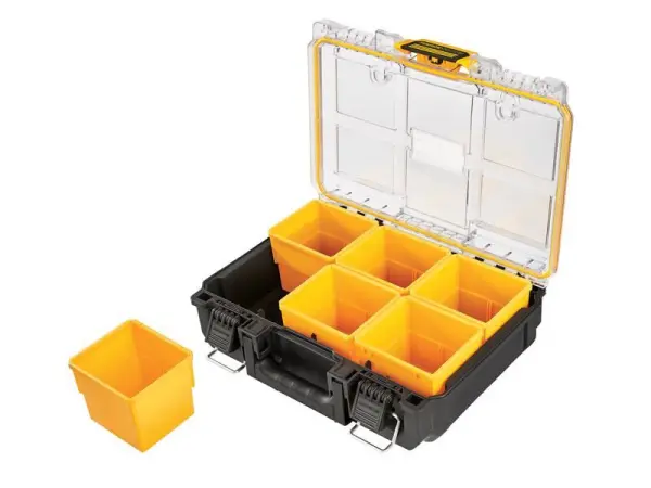 DEWALT TOUGHSYSTEM 2.0 Half-Width Organiser, 370 x 260 x 130mm