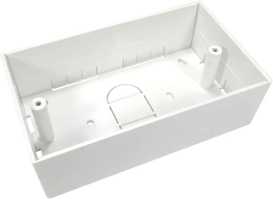 PRO SIGNAL Boîtier encastré double pour 4 modules AV, 45mm