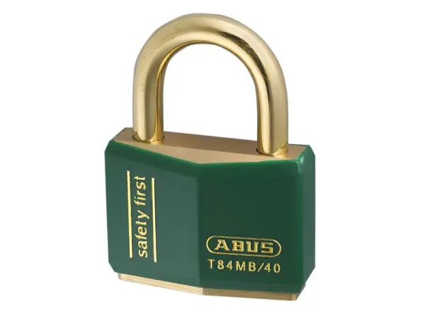 ABUS Mechanisches T84MB/40mm Grünes Rostschutz-Vorhängeschloss, gleiches Schl. 