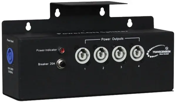 TRANSCENSION Distribuidor de Energía PowerCON/IEC de 12 Salidas