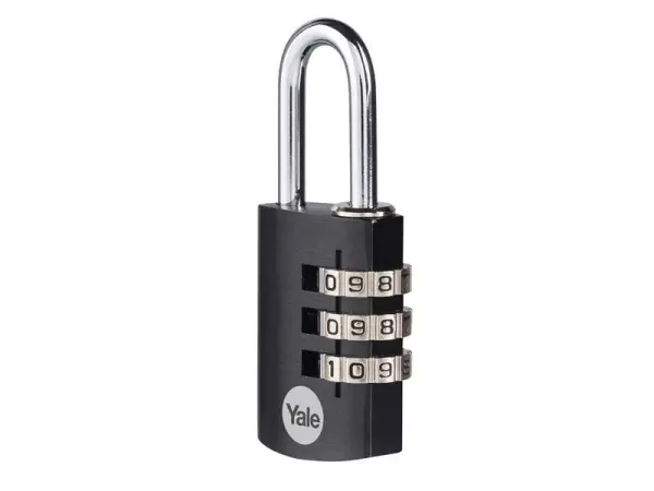 Yale Locks - Kunci Pad Kombinasi Aluminium 28mm Hitam