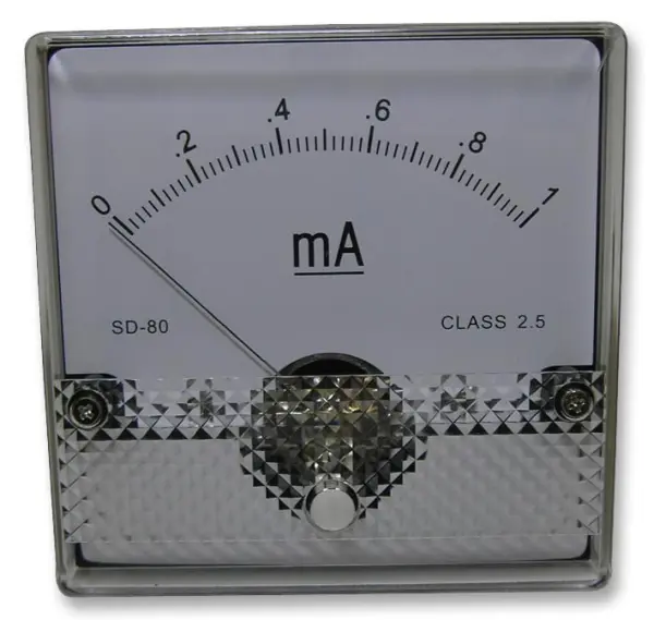 MULTICOMP Analogue Panel Meter, 0mA to 1mA DC Current