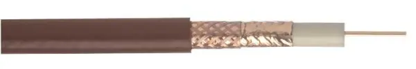 WEBRO WF100 Coaxial Cable, 50m, Brown (75 Ohm)