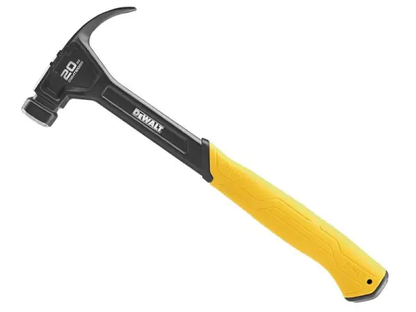 Marteau à griffe courbée DEWALT à face lisse, 567g/20oz