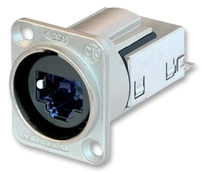 NEUTRIK Connecteur panneau EtherCON D Shell CAT6, nickel