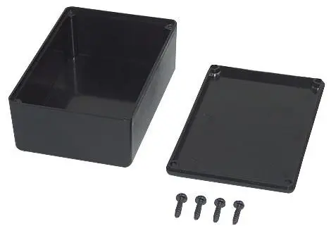 CamdenBoss ABS Potting Box with Lid Black 29x21x14mm Pack of 5