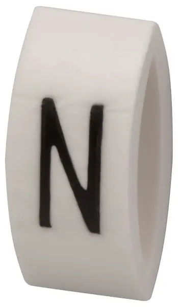 Tie On Cable Marker N Black on White Pack of 100