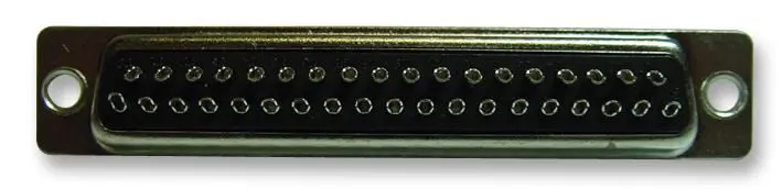 MH CONNECTORS Conectores D-Sub 37 Pines, Copa de Estaño, Acero, Pack de 5