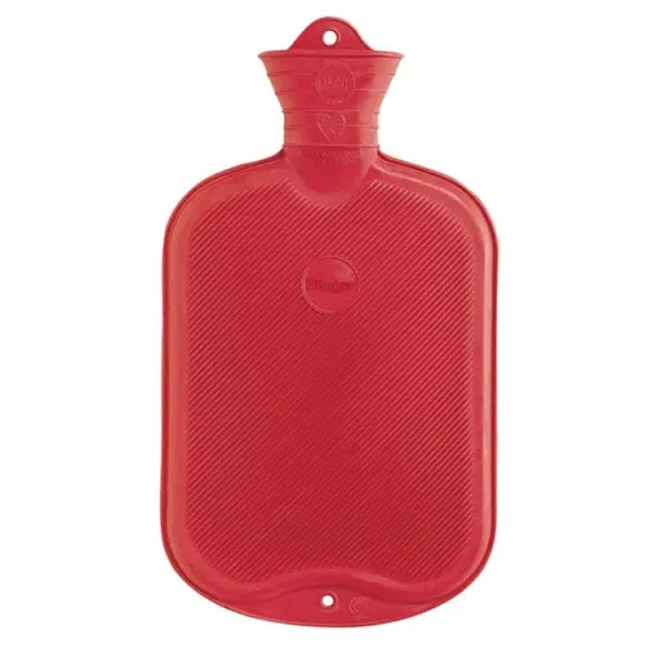 Sanger Ribbed Hot Water Bottle Red 2 Litre