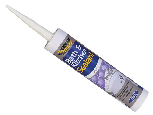 Everbuild Sika - Mastic pour salle de bain et cuisine, Blanc, 290ml