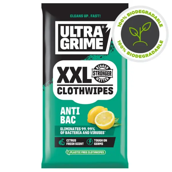 UltraGrime LIFE Anti-Bac Clothwipes 20 Pack