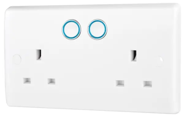 BG ELECTRICAL - Soket Utama 2-Gang Pintar