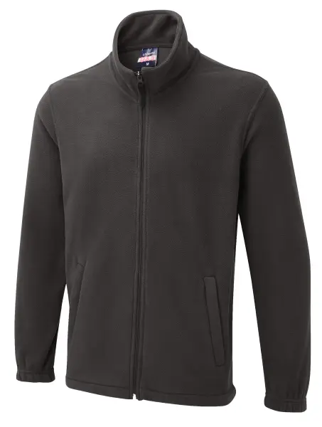 Veste polaire zippée UX Uneek - Charbon, Taille S - 100% Polyester