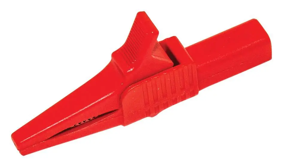 Mueller Electric Pinza Cocodrilo Aislada 30A, Roja