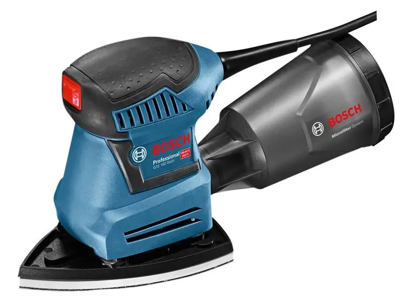 Bosch Lijadora Orbital GSS 160, 180W, con Almohadillas Intercambiables
