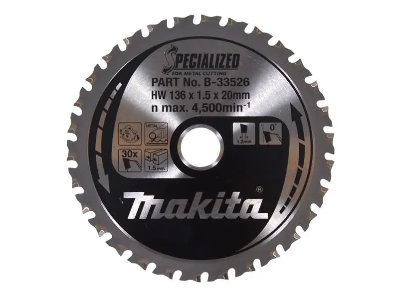 Makita B-33526 金屬專用切割鋸片 136x20mm 30齒
