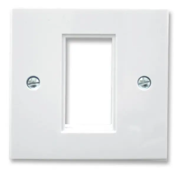 TRIAX לוח מודול אירופאי חצי גובה לגנרטור אחד, לבן