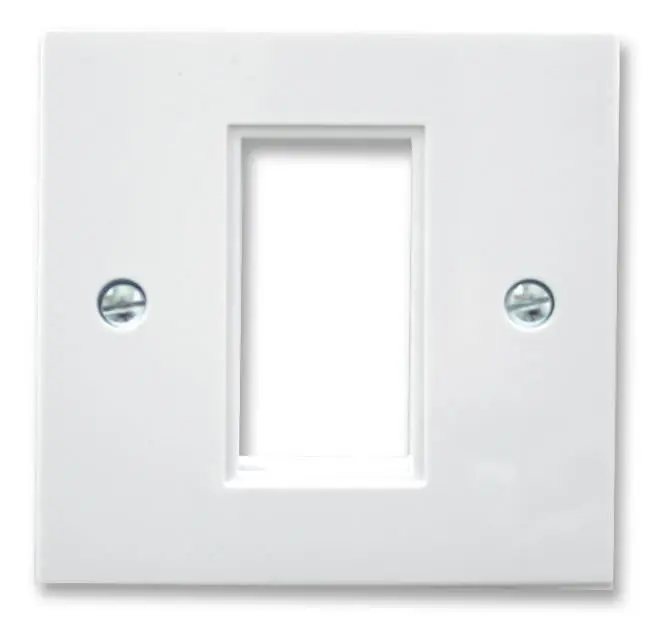 TRIAX - Plat Modul Separuh 1 Gang, Putih