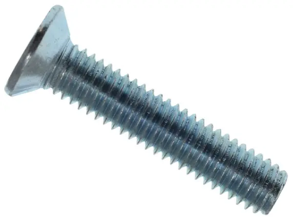 ברגי מכונה שטוחי ראש פוזי מצופי אבץ METALMATE M6x30 25 יח'