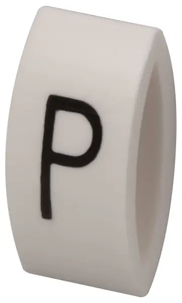 Tie On Cable Marker P Black/White PVC Pack of 100