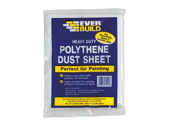 Bâche de protection polythène résistante Everbuild Sika 3,6m x 2,7m