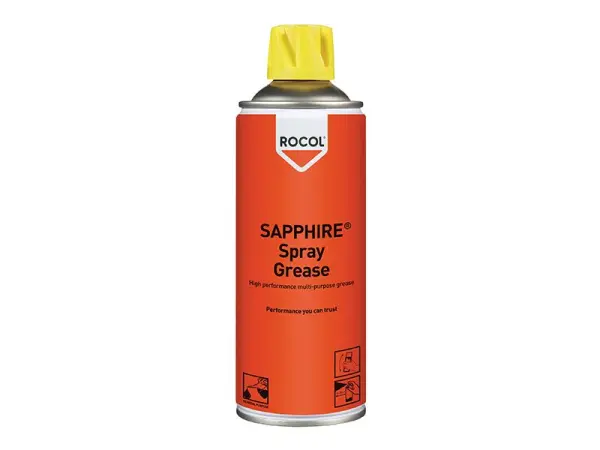 ROCOL SAPPHIRE Spray Grease, 400ml Can, EP Grease with PTFE