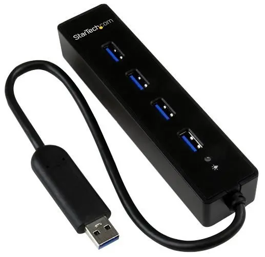 STARTECH 4-Port USB 3.0 Hub - Přenosný & Napájený přes USB