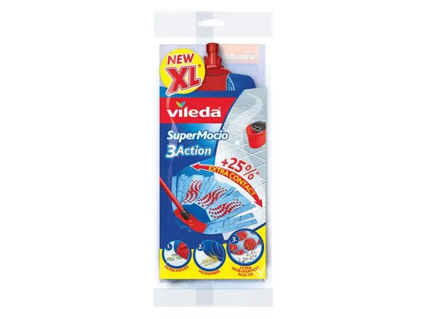 Vileda SuperMocio 3Action XL Mop Refill