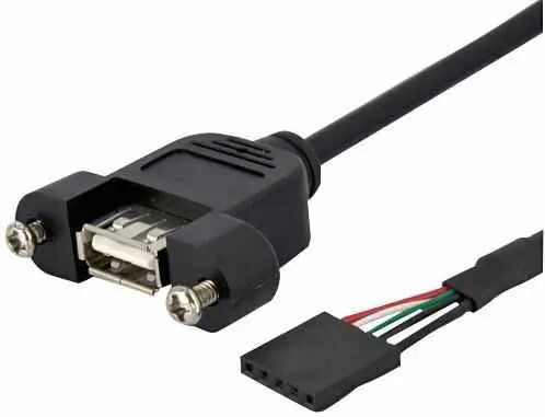 Startech מתאם USB A לחיבור כבל ללוח אם, 0.3 מ'