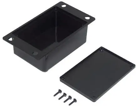 CAMDENBOSS ブラックABS フランジ付きポッティングボックス 42x30x19mm