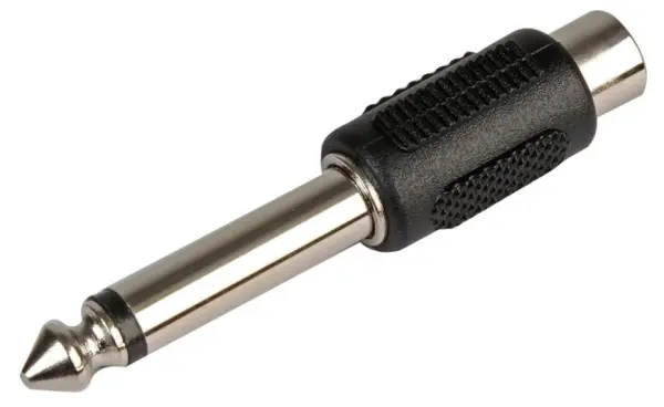 PRO SIGNAL RCA Phono naar 6,35mm Mono Jack Adapter