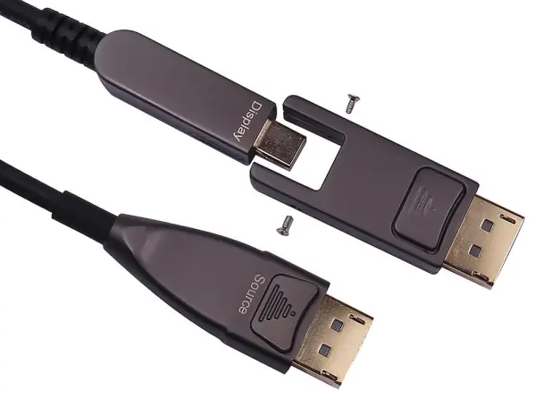 Pro Signal DisplayPort 1.4 8K UHD AOC Active Fibre Optic Lead with Detachable - 10m