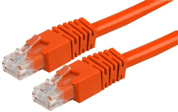 PRO SIGNAL Cat6 Ethernet Patch Lead, RJ45 Male-Male, 5m, Orange