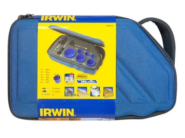 IRWIN 600P - Jeu de trépans bimétallique haute vitesse, 9 pièces