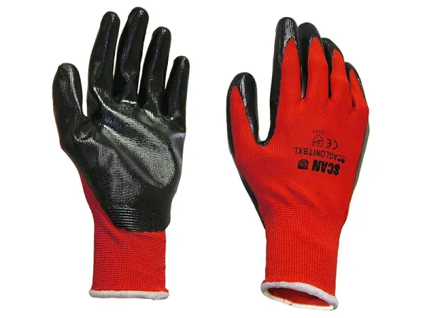 Scan Guantes de Nitrilo Tejido con Recubrimiento - Talla 8 (Mediano)