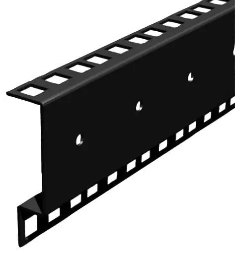 PENN ELCOM 2m Railsysteem voor Rackmontage, 1,5mm Staal, 90kg Draagvermogen