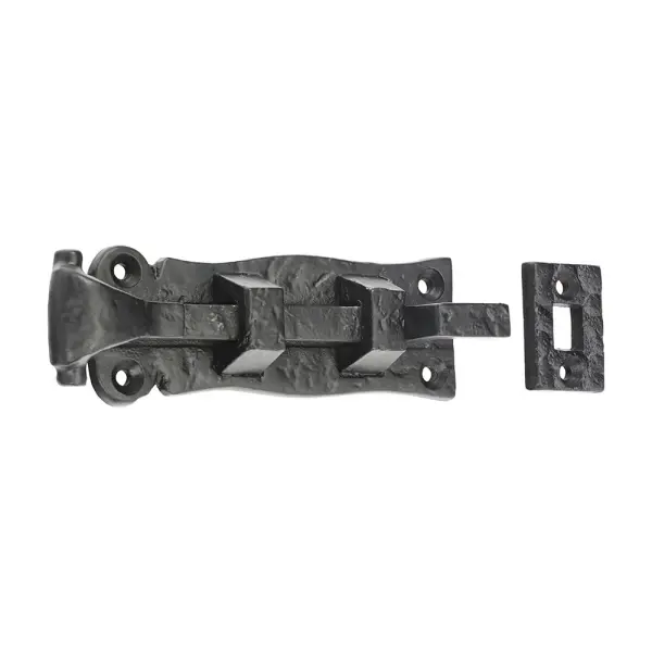 Timco Scroll Necked Bolt, Antique Black, 4 Inch