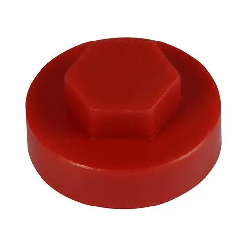 Timco Tapas para Tornillos Hexagonales, Rojo Fuego, 19 mm (1000 Piezas)