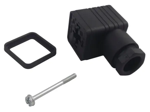 Fiche 2+E HIRSCHMANN avec presse-étoupe PG 11, contacts étamés