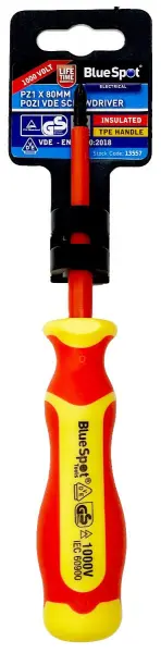 Blue Spot Tools PZ1 x 80mm VDE绝缘螺丝刀