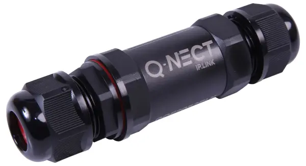 5 Pole Inline Cable Joiner Connector 24A IP68 Black